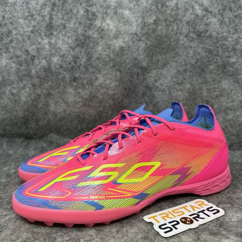 Adidas F50 Pro TF Soccer Shoes Mens Sz 6.5 Blue Pink Mystic Victory Turf JH6416